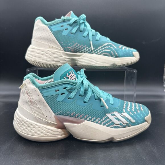 Adidas DON Issue 4 Men/Youth size 3 basketball shoes Teal Blue GUC